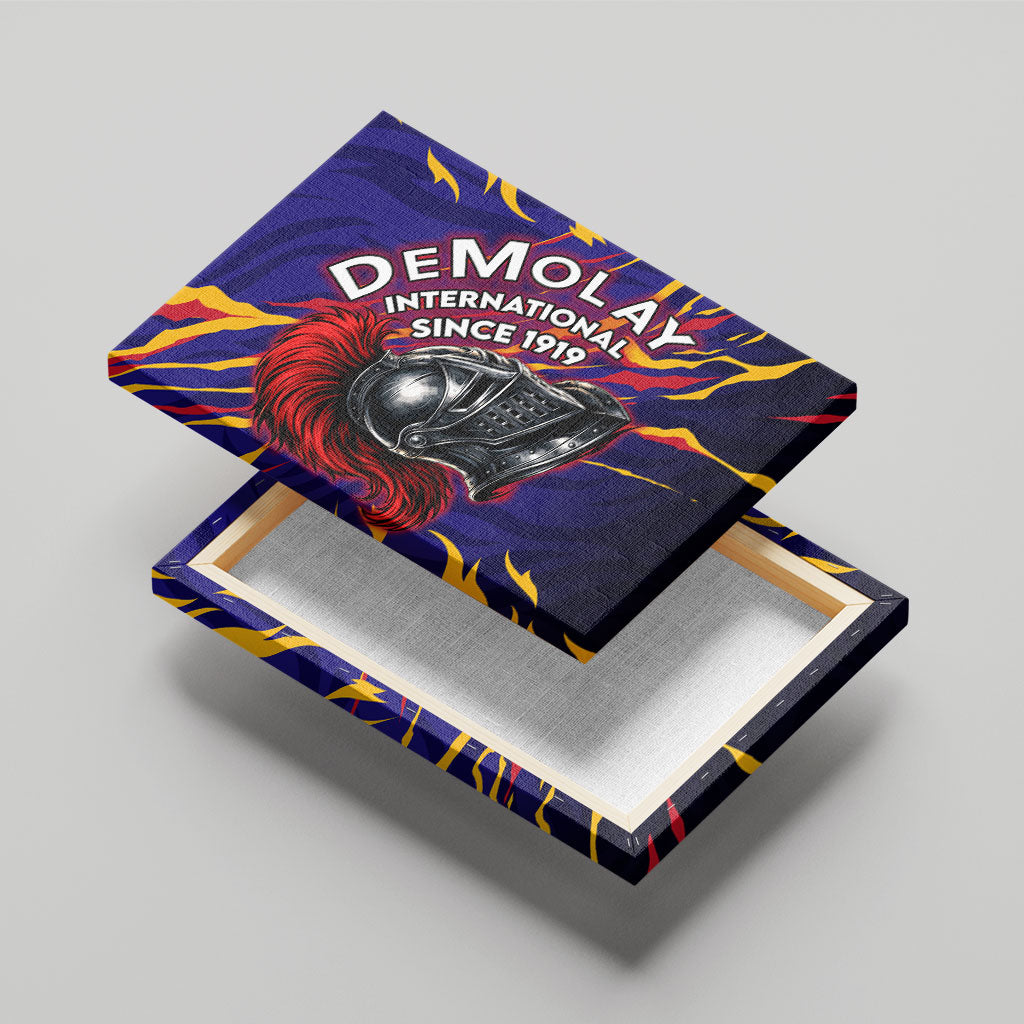 DeMolay 1919 Canvas Wall Art Knight Faith Unto Death Graphic Art
