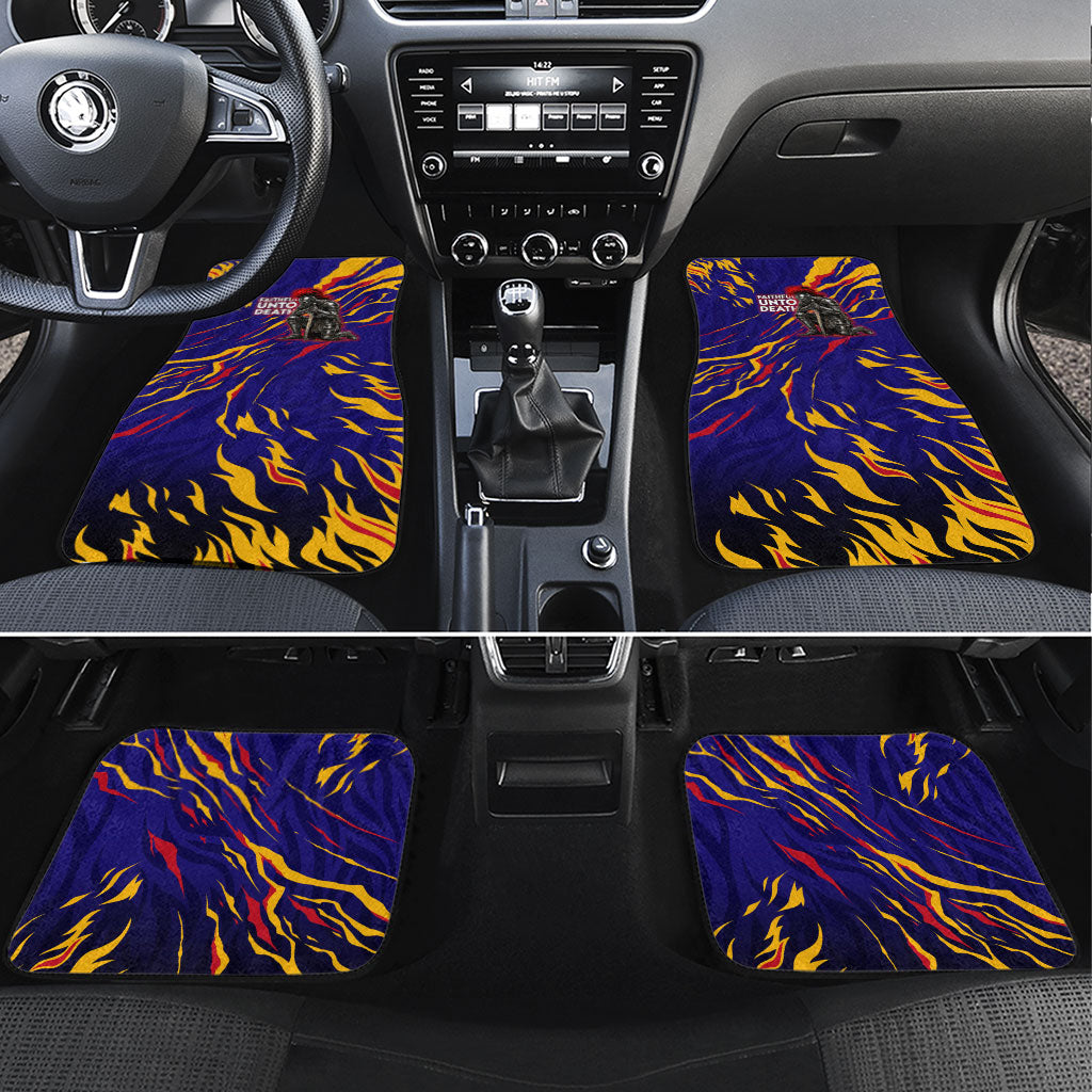 DeMolay 1919 Car Mats Knight Faith Unto Death Graphic Art