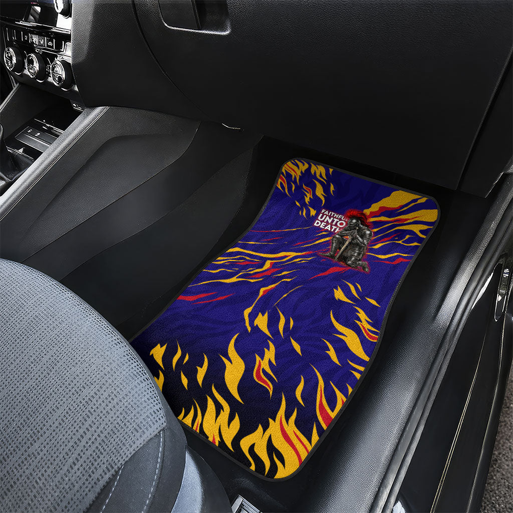 DeMolay 1919 Car Mats Knight Faith Unto Death Graphic Art
