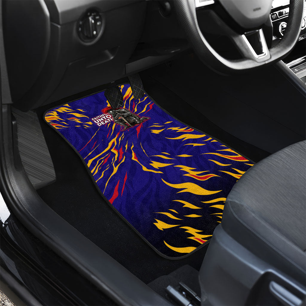 DeMolay 1919 Car Mats Knight Faith Unto Death Graphic Art