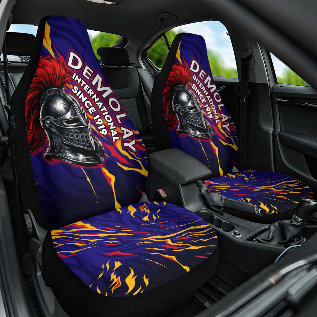 DeMolay 1919 Car Seat Cover Knight Faith Unto Death Graphic Art