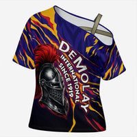 DeMolay 1919 Cross Shoulder Shirt Knight Faith Unto Death Graphic Art