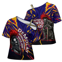 DeMolay 1919 Cross Shoulder Shirt Knight Faith Unto Death Graphic Art