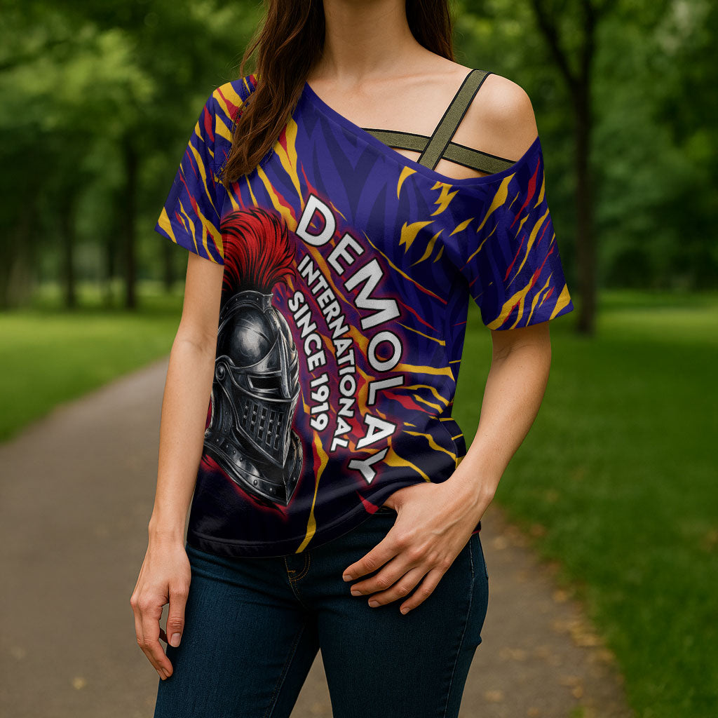 DeMolay 1919 Cross Shoulder Shirt Knight Faith Unto Death Graphic Art