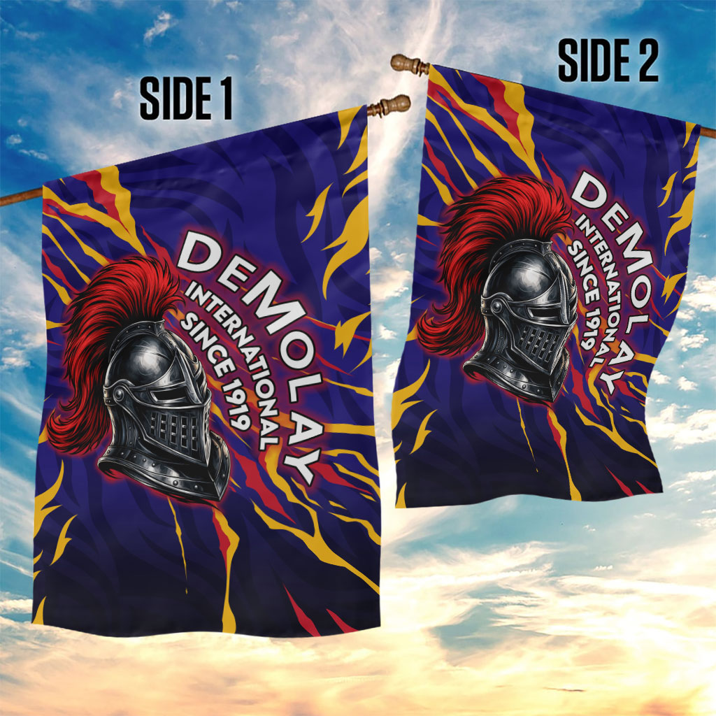 DeMolay 1919 Garden Flag Knight Faith Unto Death Graphic Art