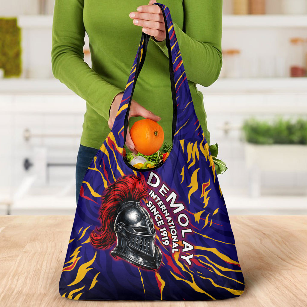 DeMolay 1919 Grocery Bag Knight Faith Unto Death Graphic Art