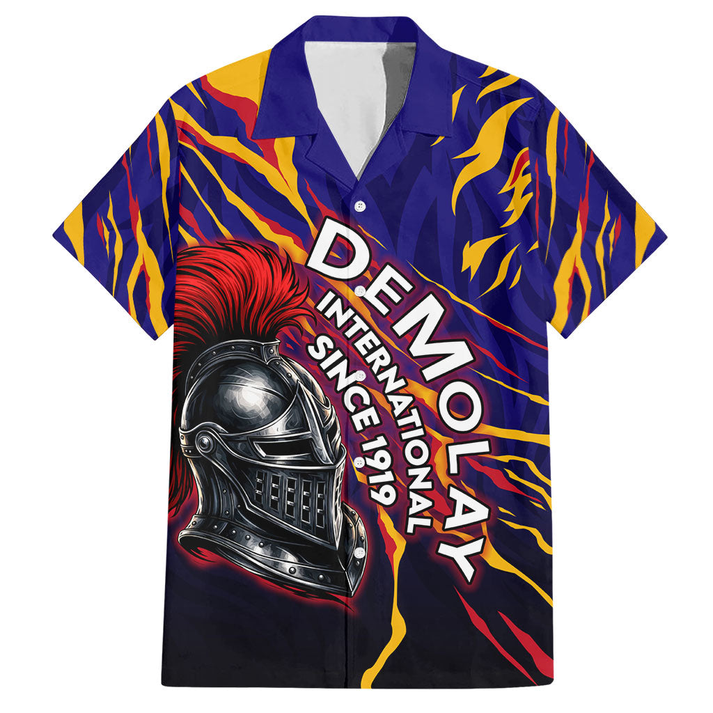 DeMolay 1919 Hawaiian Shirt Knight Faith Unto Death Graphic Art