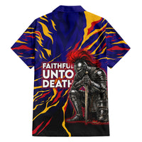 DeMolay 1919 Hawaiian Shirt Knight Faith Unto Death Graphic Art