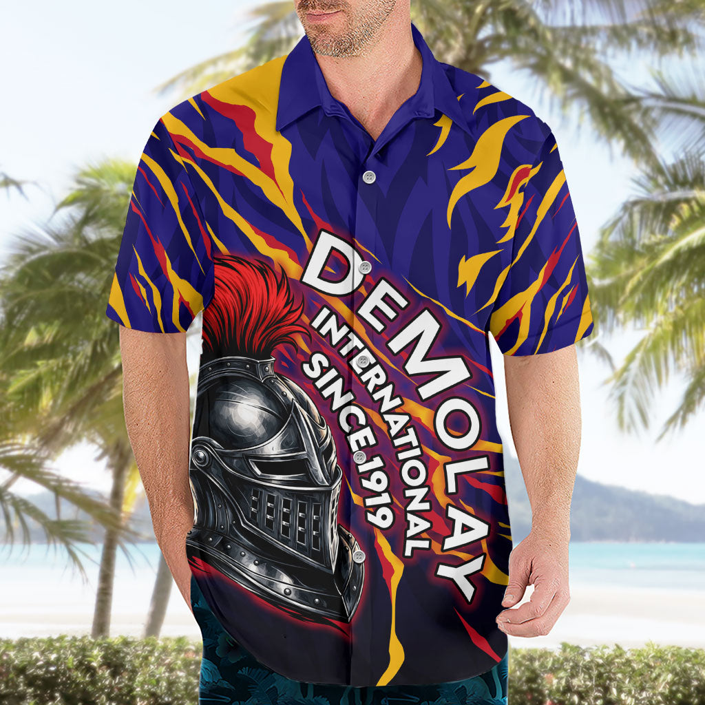 DeMolay 1919 Hawaiian Shirt Knight Faith Unto Death Graphic Art