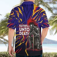 DeMolay 1919 Hawaiian Shirt Knight Faith Unto Death Graphic Art