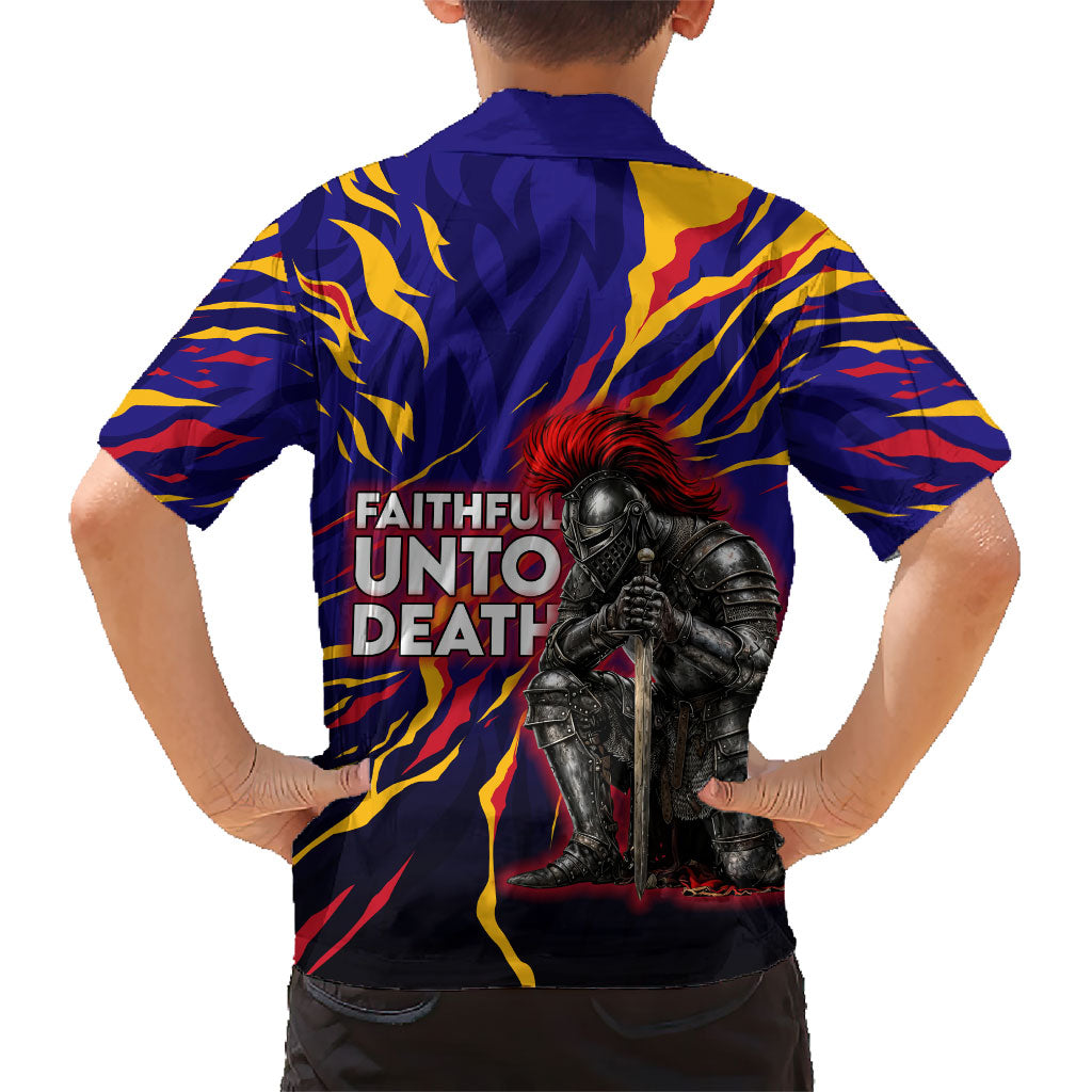 DeMolay 1919 Hawaiian Shirt Knight Faith Unto Death Graphic Art