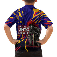 DeMolay 1919 Hawaiian Shirt Knight Faith Unto Death Graphic Art