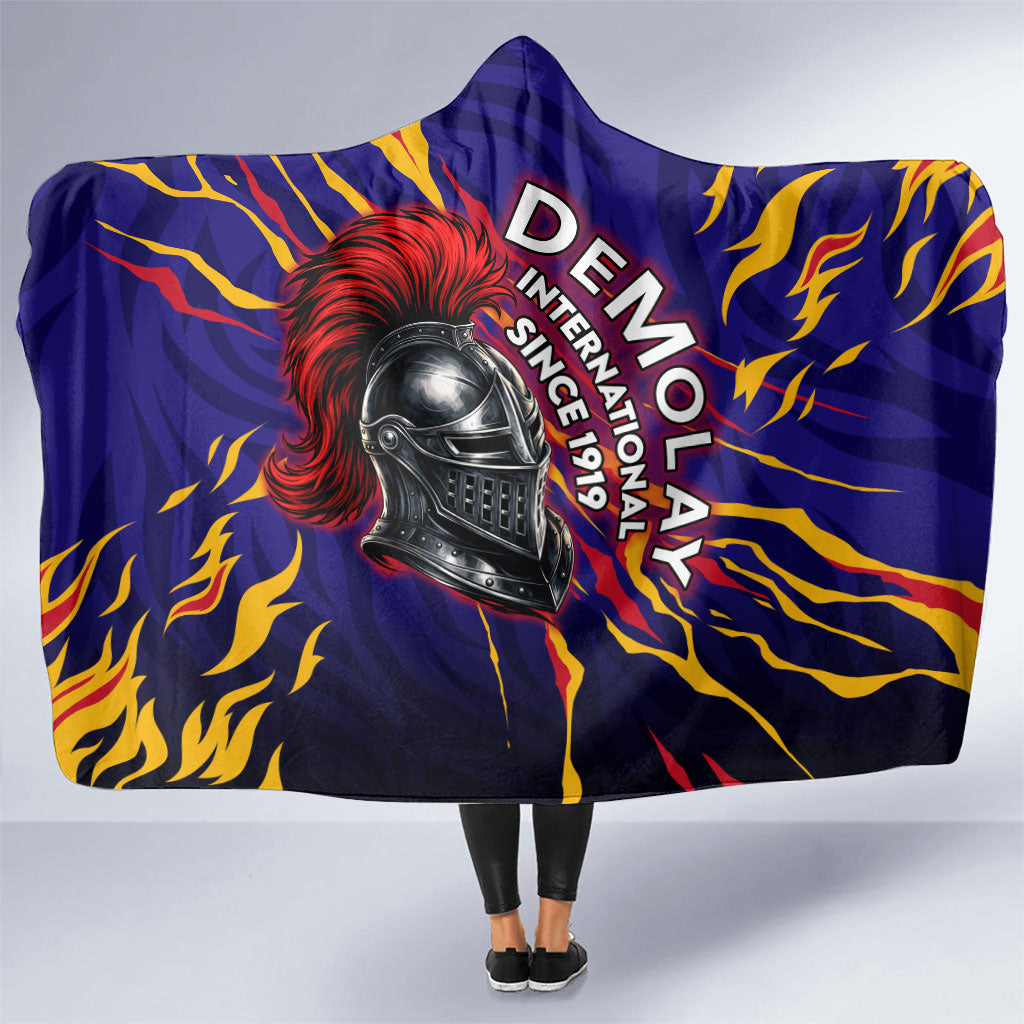 DeMolay 1919 Hooded Blanket Knight Faith Unto Death Graphic Art