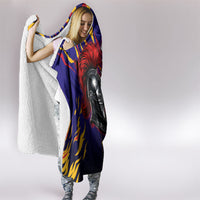 DeMolay 1919 Hooded Blanket Knight Faith Unto Death Graphic Art
