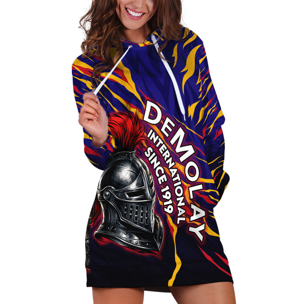 DeMolay 1919 Hoodie Dress Knight Faith Unto Death Graphic Art