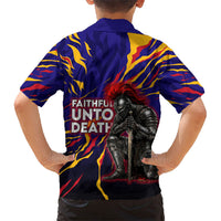 DeMolay 1919 Kid Hawaiian Shirt Knight Faith Unto Death Graphic Art