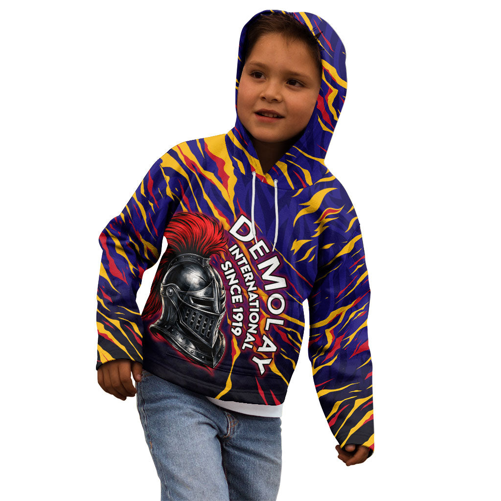 DeMolay 1919 Kid Hoodie Knight Faith Unto Death Graphic Art