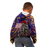 DeMolay 1919 Kid Hoodie Knight Faith Unto Death Graphic Art