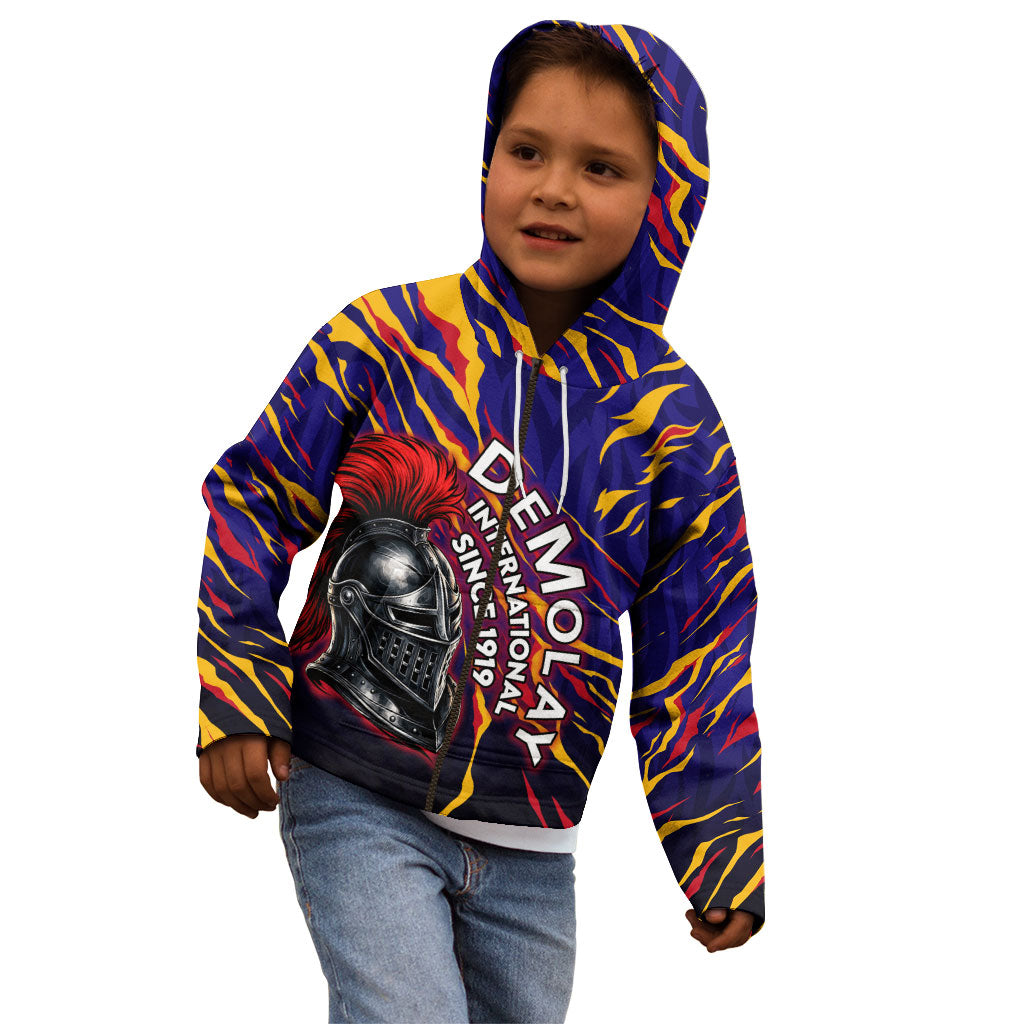 DeMolay 1919 Kid Hoodie Knight Faith Unto Death Graphic Art