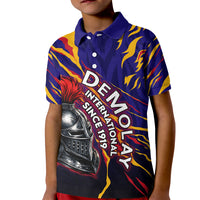 DeMolay 1919 Kid Polo Shirt Knight Faith Unto Death Graphic Art