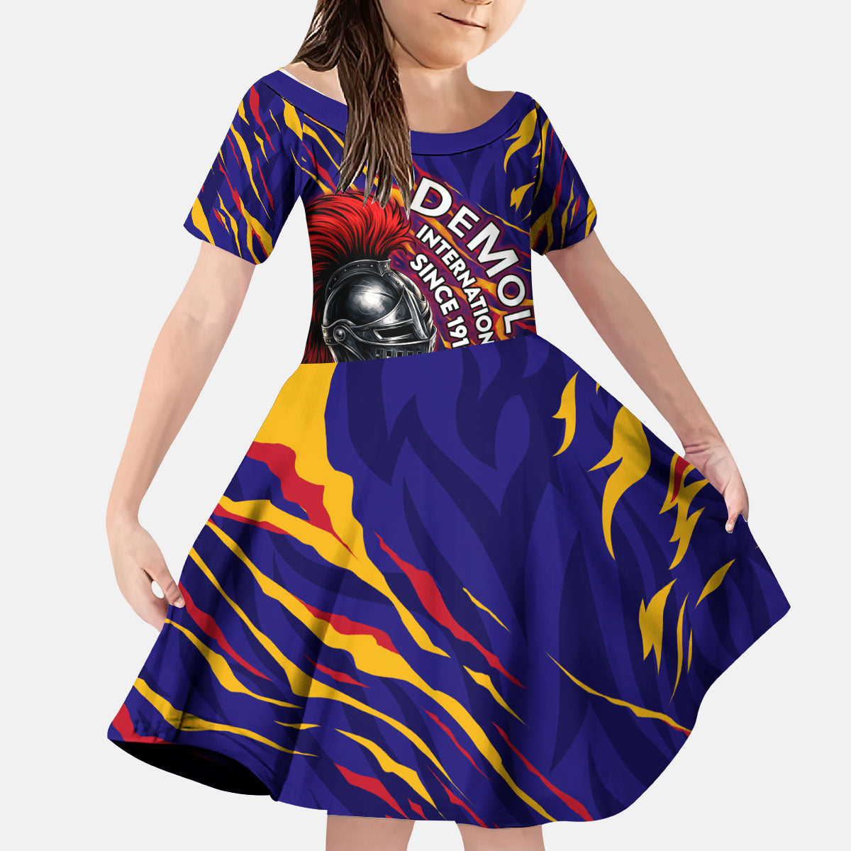 DeMolay 1919 Kid Short Sleeve Dress Knight Faith Unto Death Graphic Art