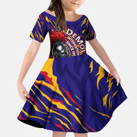 DeMolay 1919 Kid Short Sleeve Dress Knight Faith Unto Death Graphic Art
