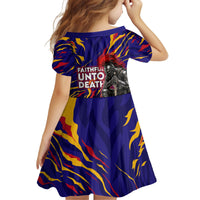 DeMolay 1919 Kid Short Sleeve Dress Knight Faith Unto Death Graphic Art
