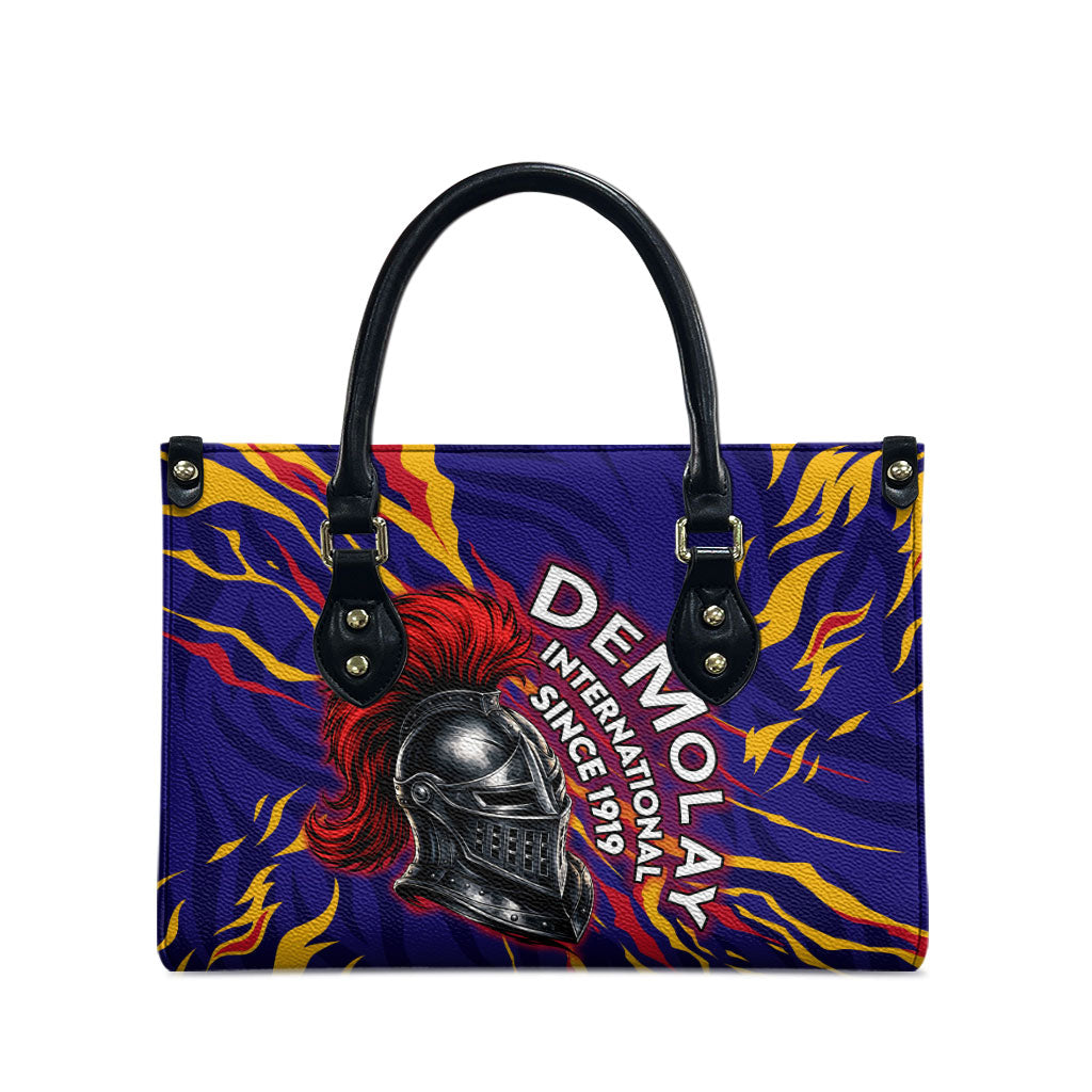 DeMolay 1919 Leather Bag Knight Faith Unto Death Graphic Art
