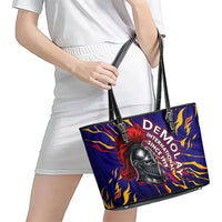 DeMolay 1919 Leather Tote Bag Knight Faith Unto Death Graphic Art