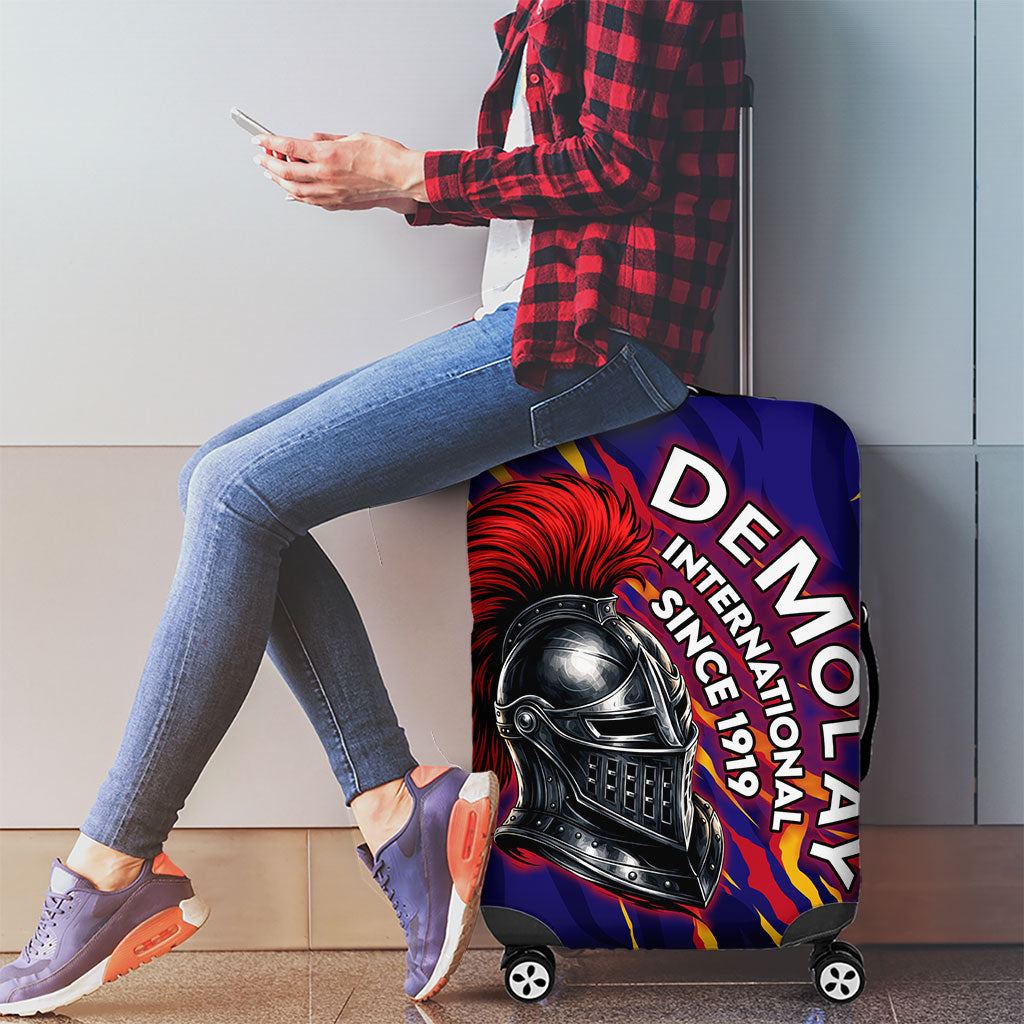 DeMolay 1919 Luggage Cover Knight Faith Unto Death Graphic Art