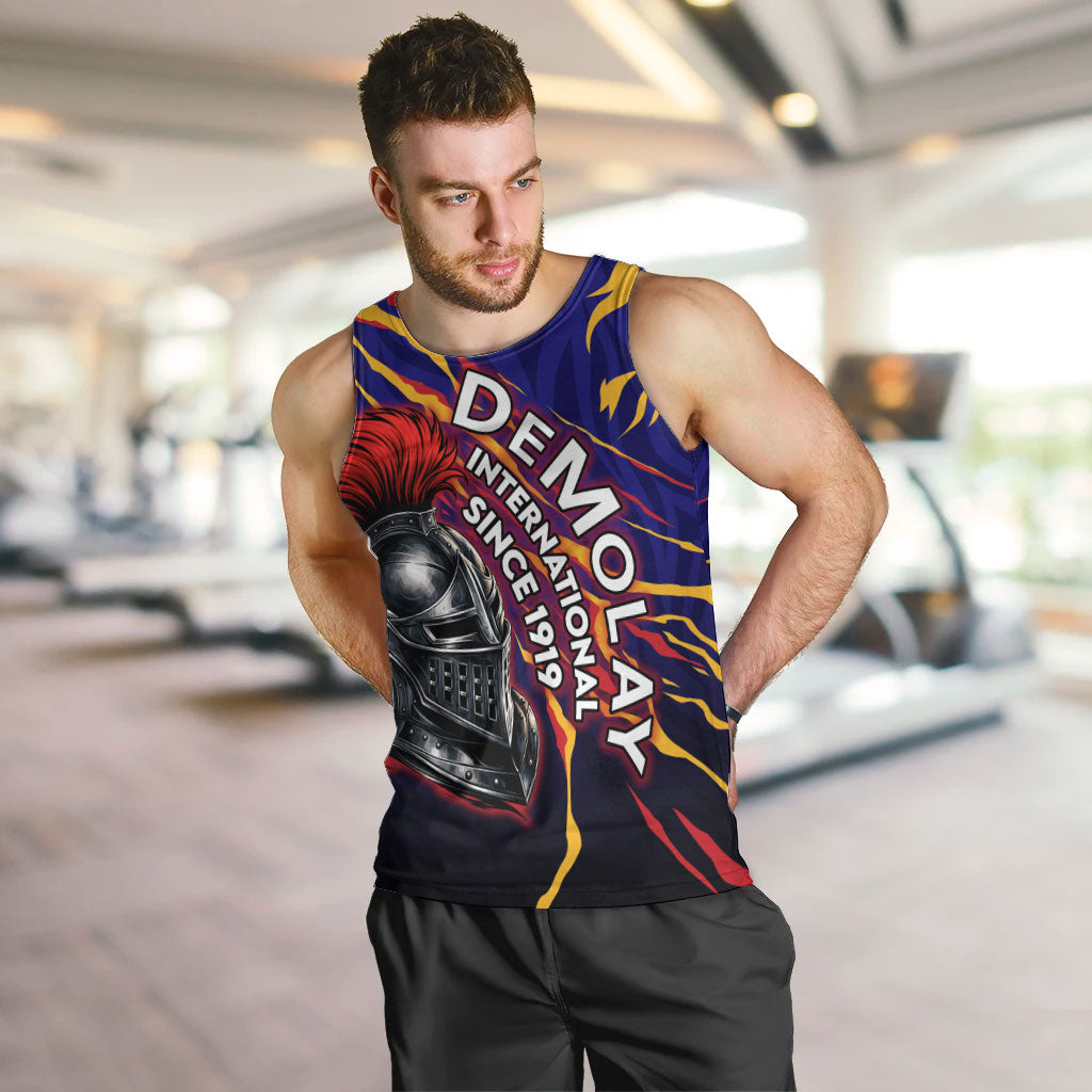 DeMolay 1919 Men Tank Top Knight Faith Unto Death Graphic Art