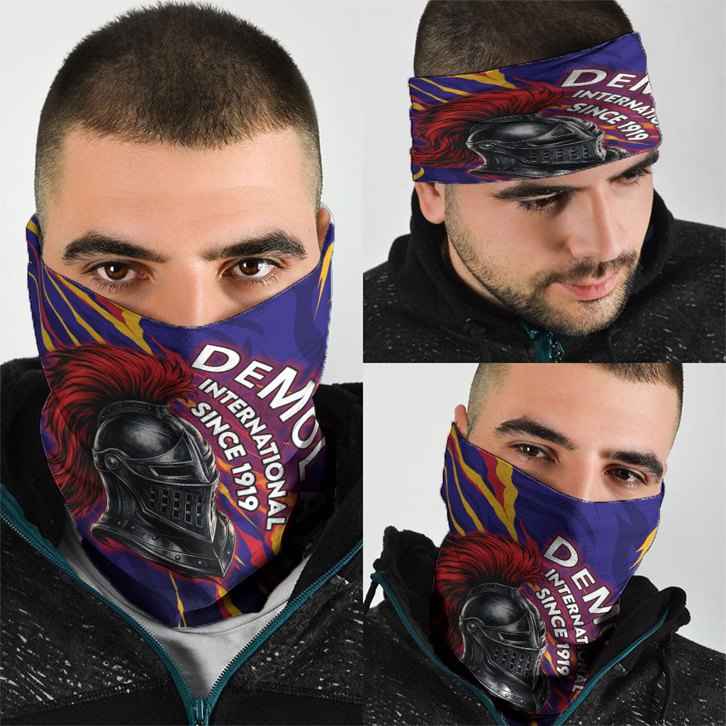 DeMolay 1919 Neck Gaiter Knight Faith Unto Death Graphic Art