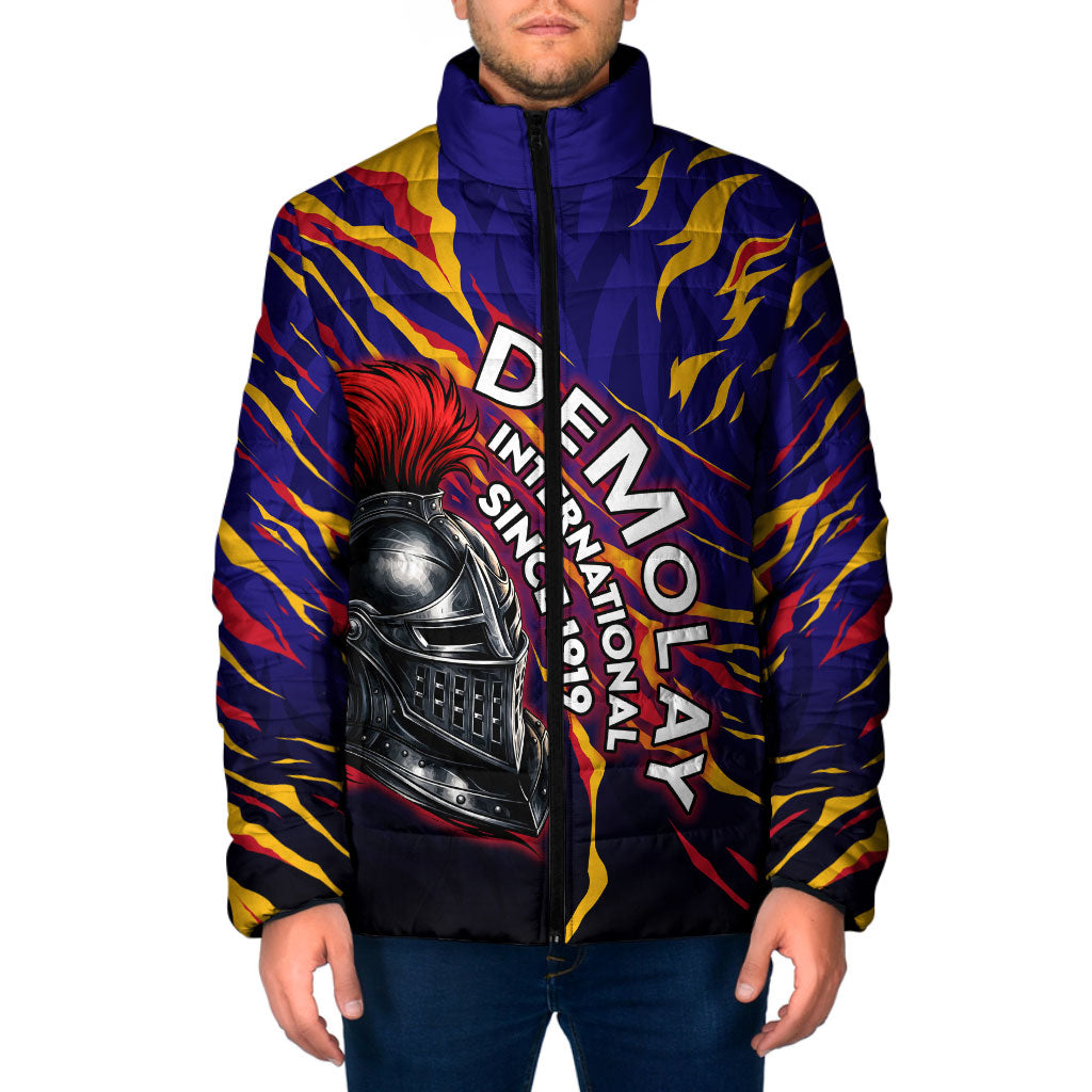 DeMolay 1919 Padded Jacket Knight Faith Unto Death Graphic Art