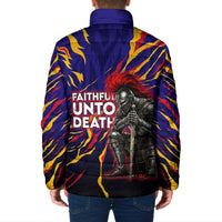 DeMolay 1919 Padded Jacket Knight Faith Unto Death Graphic Art
