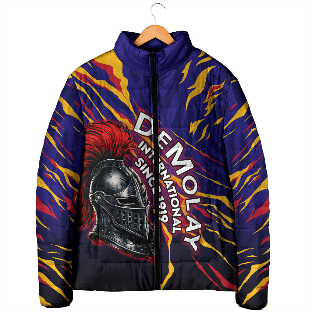 DeMolay 1919 Padded Jacket Knight Faith Unto Death Graphic Art