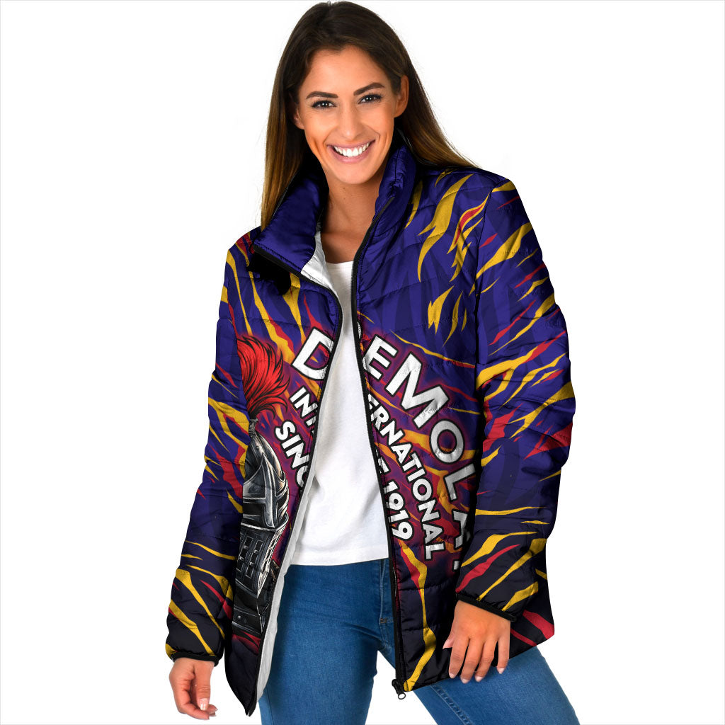 DeMolay 1919 Padded Jacket Knight Faith Unto Death Graphic Art
