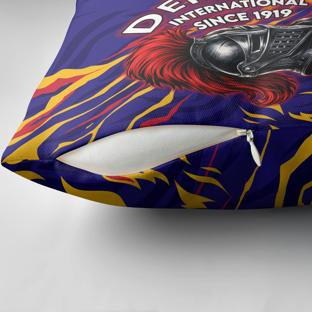 DeMolay 1919 Pillow Cover Knight Faith Unto Death Graphic Art