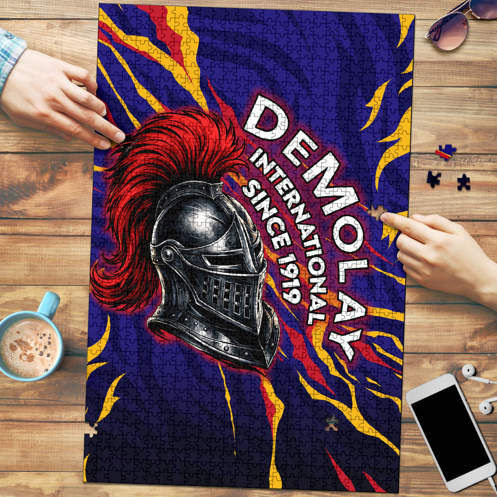 DeMolay 1919 Puzzle Knight Faith Unto Death Graphic Art