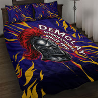 DeMolay 1919 Quilt Bed Set Knight Faith Unto Death Graphic Art