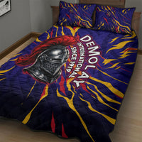 DeMolay 1919 Quilt Bed Set Knight Faith Unto Death Graphic Art