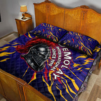DeMolay 1919 Quilt Bed Set Knight Faith Unto Death Graphic Art