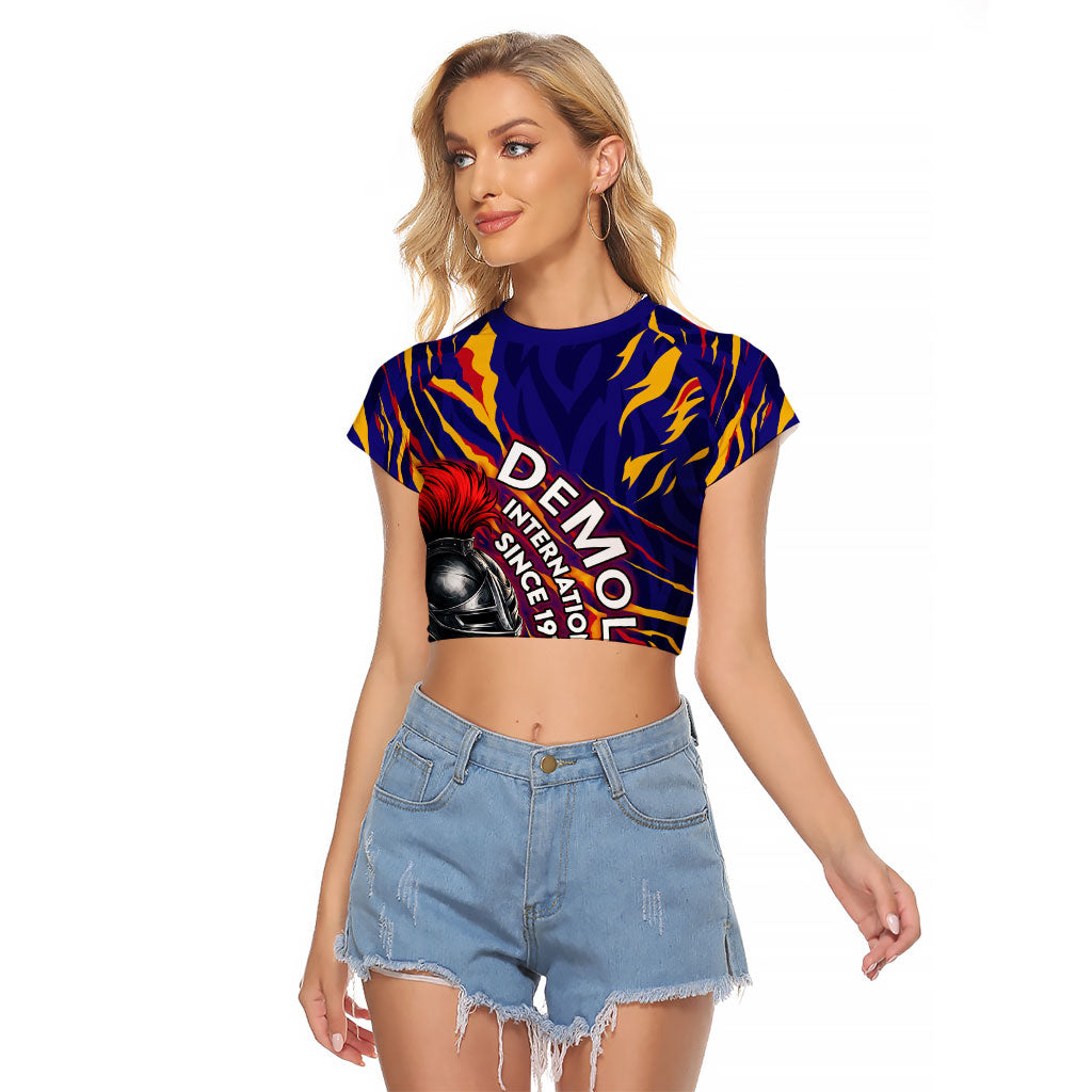 DeMolay 1919 Raglan Cropped T Shirt Knight Faith Unto Death Graphic Art