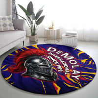 DeMolay 1919 Round Carpet Knight Faith Unto Death Graphic Art