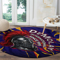 DeMolay 1919 Round Carpet Knight Faith Unto Death Graphic Art