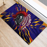 DeMolay 1919 Rubber Doormat Knight Faith Unto Death Graphic Art