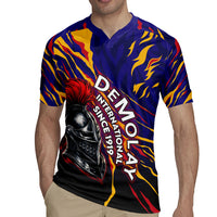 DeMolay 1919 Rugby Jersey Knight Faith Unto Death Graphic Art