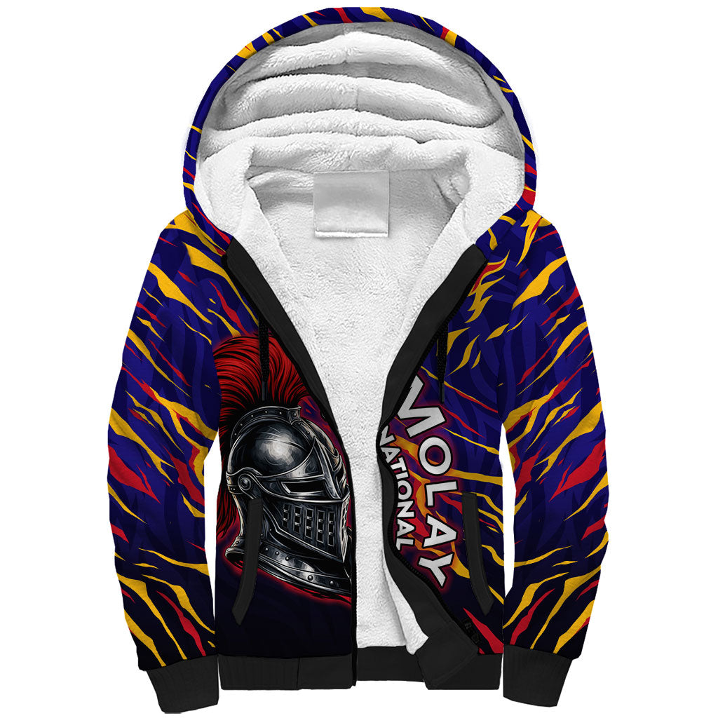 DeMolay 1919 Sherpa Hoodie Knight Faith Unto Death Graphic Art