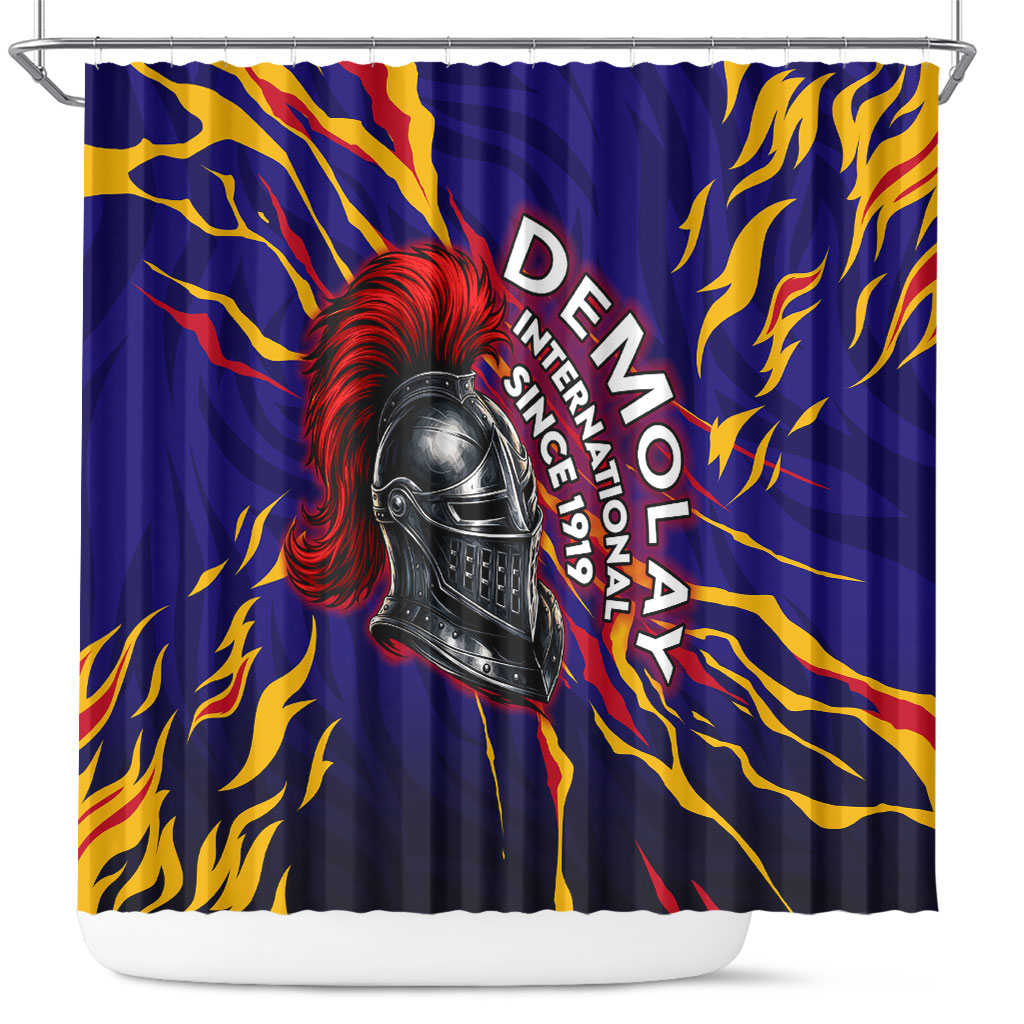 DeMolay 1919 Shower Curtain Knight Faith Unto Death Graphic Art