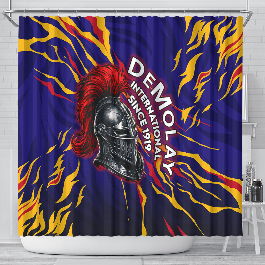 DeMolay 1919 Shower Curtain Knight Faith Unto Death Graphic Art