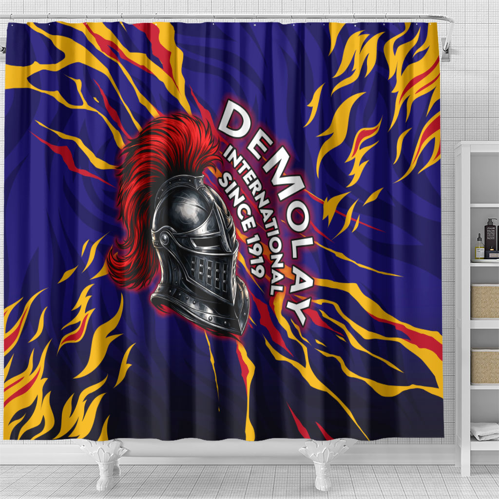 DeMolay 1919 Shower Curtain Knight Faith Unto Death Graphic Art